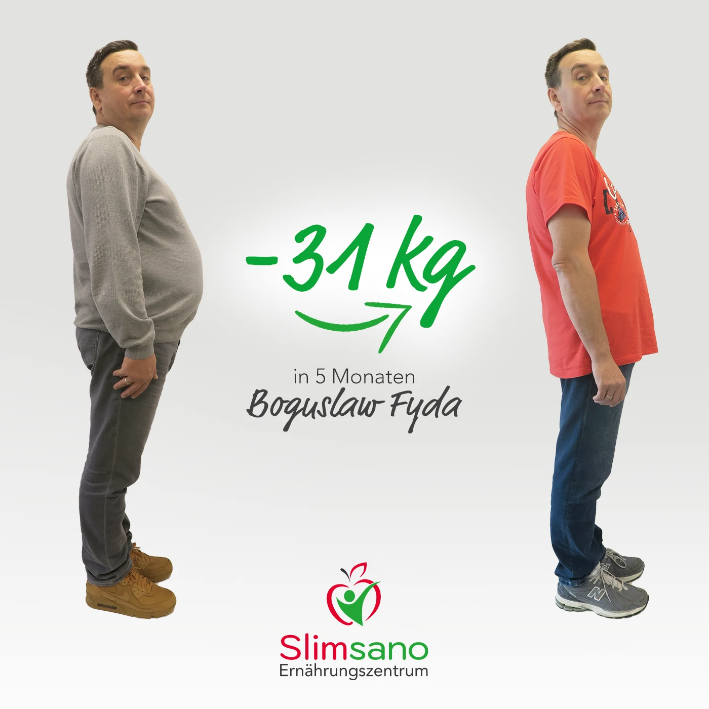 Original-Erfolgsgeschichte aus dem Slimsano Ernährungszentrum
